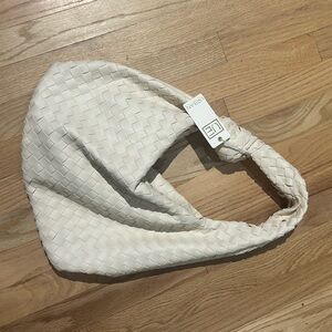 UE Cream Woven Hobo Bag